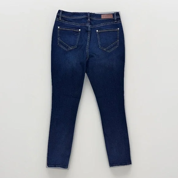 Rock & Roll Denim Womens High Rise Skinny Jean 31 Dark Wash Stretch Rodeo Punchy - Picture 10 of 13